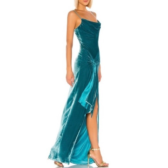 cinq a sept Dresses & Skirts - Cinq a sept renee gown in pacific blue velvet